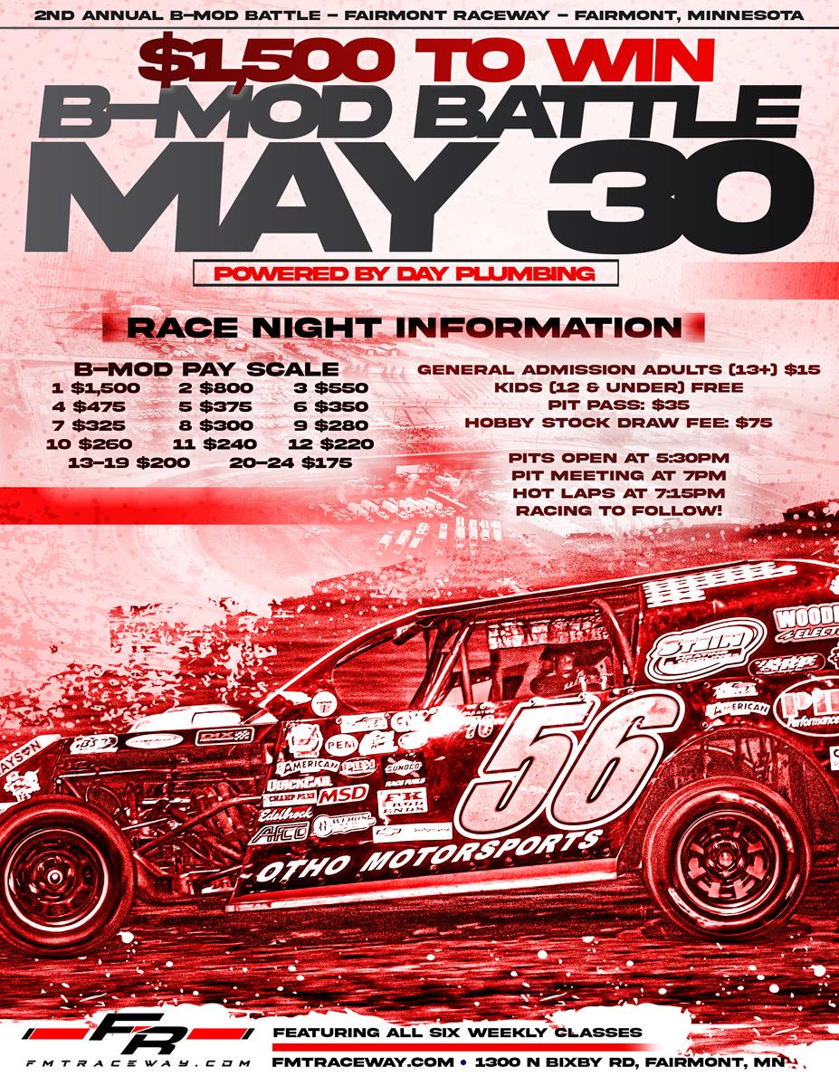 USRA B-MOD BATTLE SLATED FOR FRIDAY MAY 30TH
