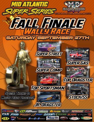 Wally Weekend Start times at Mason Dixon - Sept 27-28th
