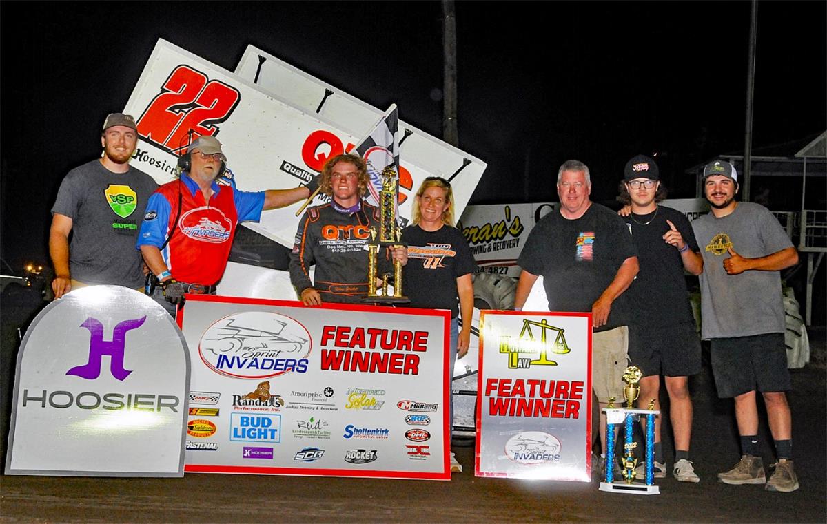 Riley Goodno Claims First Ever Sprint Invaders Victory at Eldon Raceway!