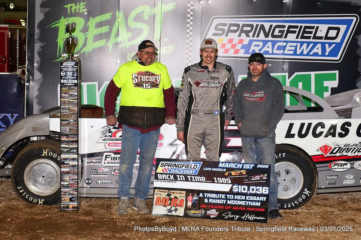 Clay Stuckey picked up the biggest Super Late Model win of his career on Saturday, March 1 at Springfield (Mo.) Raceway to the tune of $10,036.