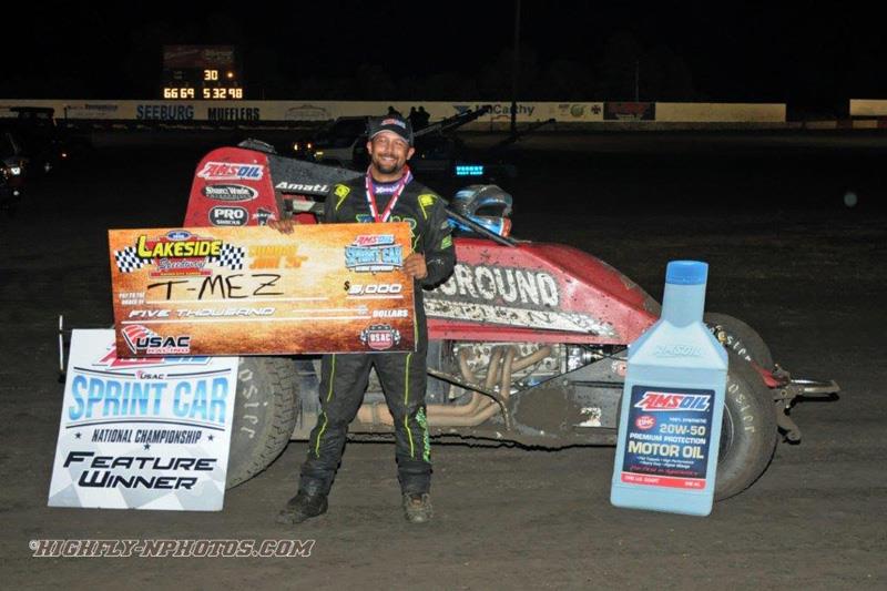 Meseraull outguns Bacon at Lakeside Speedway