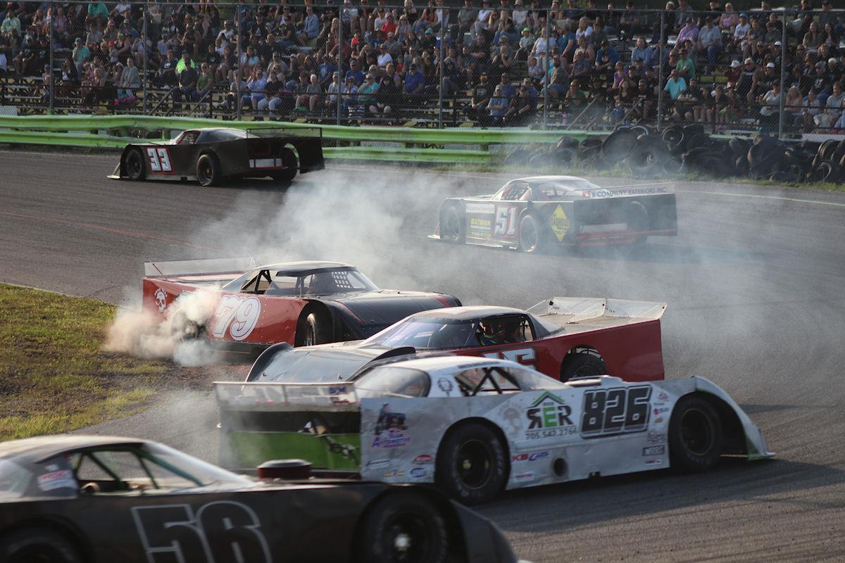 More Cars and a Slippery Track Made for some Excitement on Thursday July 10th
