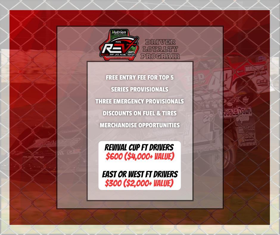 NUTRIEN AG SOLUTIONS REVIVAL DIRT LATE MODEL SERIES PRESENTED BY START2FINISH ANNOUNCES 2025 DRIVER LOYALTY PROGRAM AND REV IT UP MARKETING PROGRAM