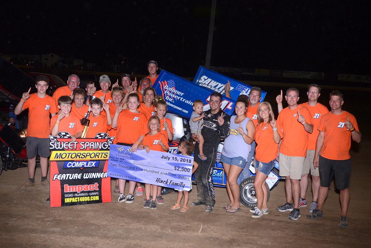 Bacon tops Outlaw class during John Hinck Championship at Sweet Springs