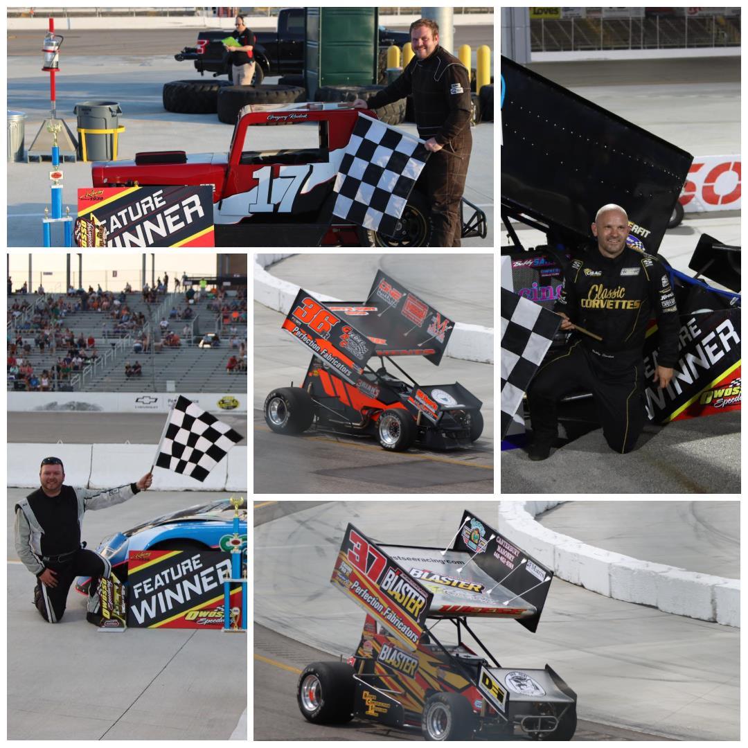 Santos and Swanson Battle in Instant Classic Sprint Car Duel at Owosso