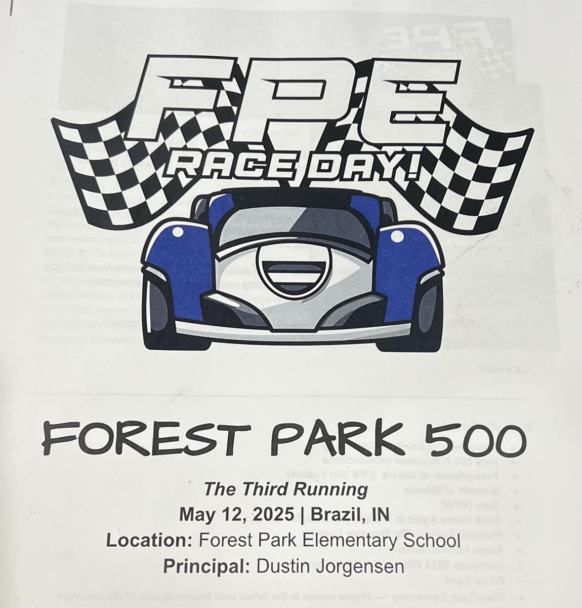 It's Race Day @ Forest Park Elementary School