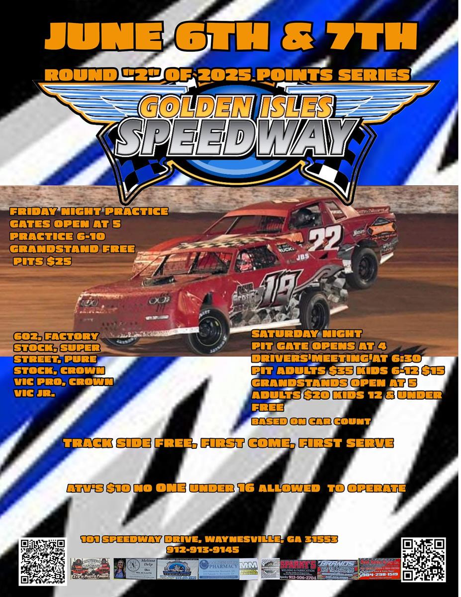 Next Event , June 7th, Saturday Night Racing