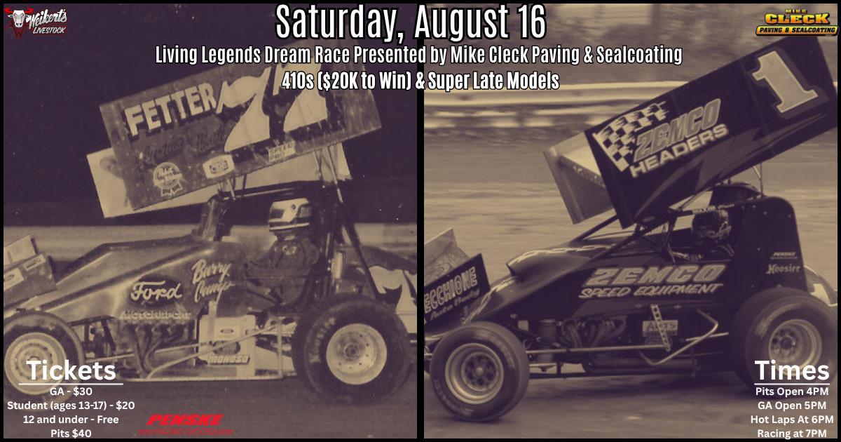 Port Royal Speedway Set to Host 19th Annual Living Legends Dream Race This Saturday
