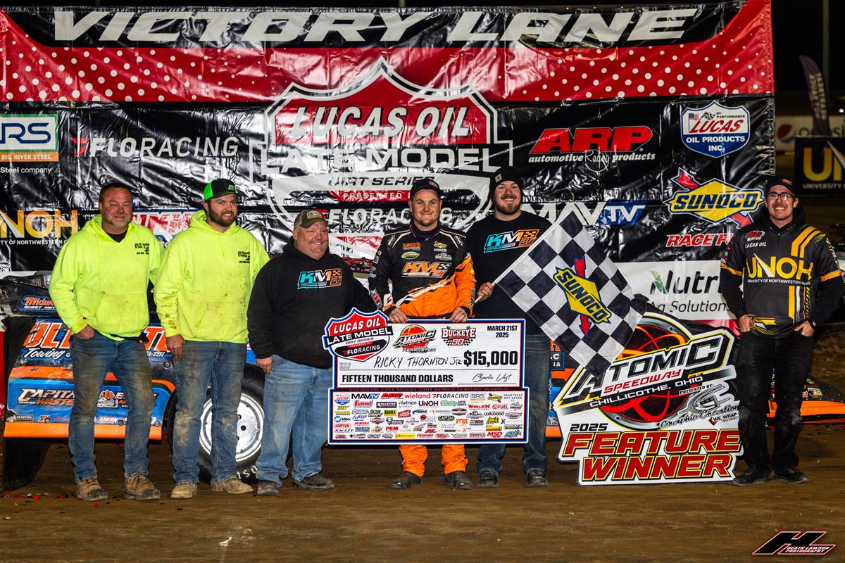 Atomic Speedway (Alma, OH) – Lucas Oil Late Model Dirt Series – Buckeye Spring 50 – March 21st, 2025. (Heath Lawson photo)