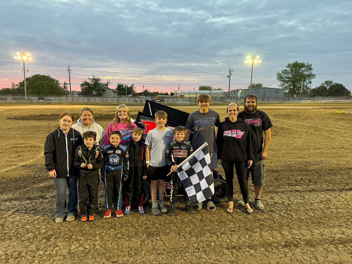 Sharpe, Andrews, and Perry Ace HART Series Fields at Rush County on Sunday!
