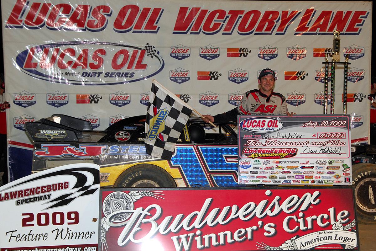 Brian Birkhofer Wins Fourth Series Event of the Year on Friday Night at Lawrenceburg Speedway