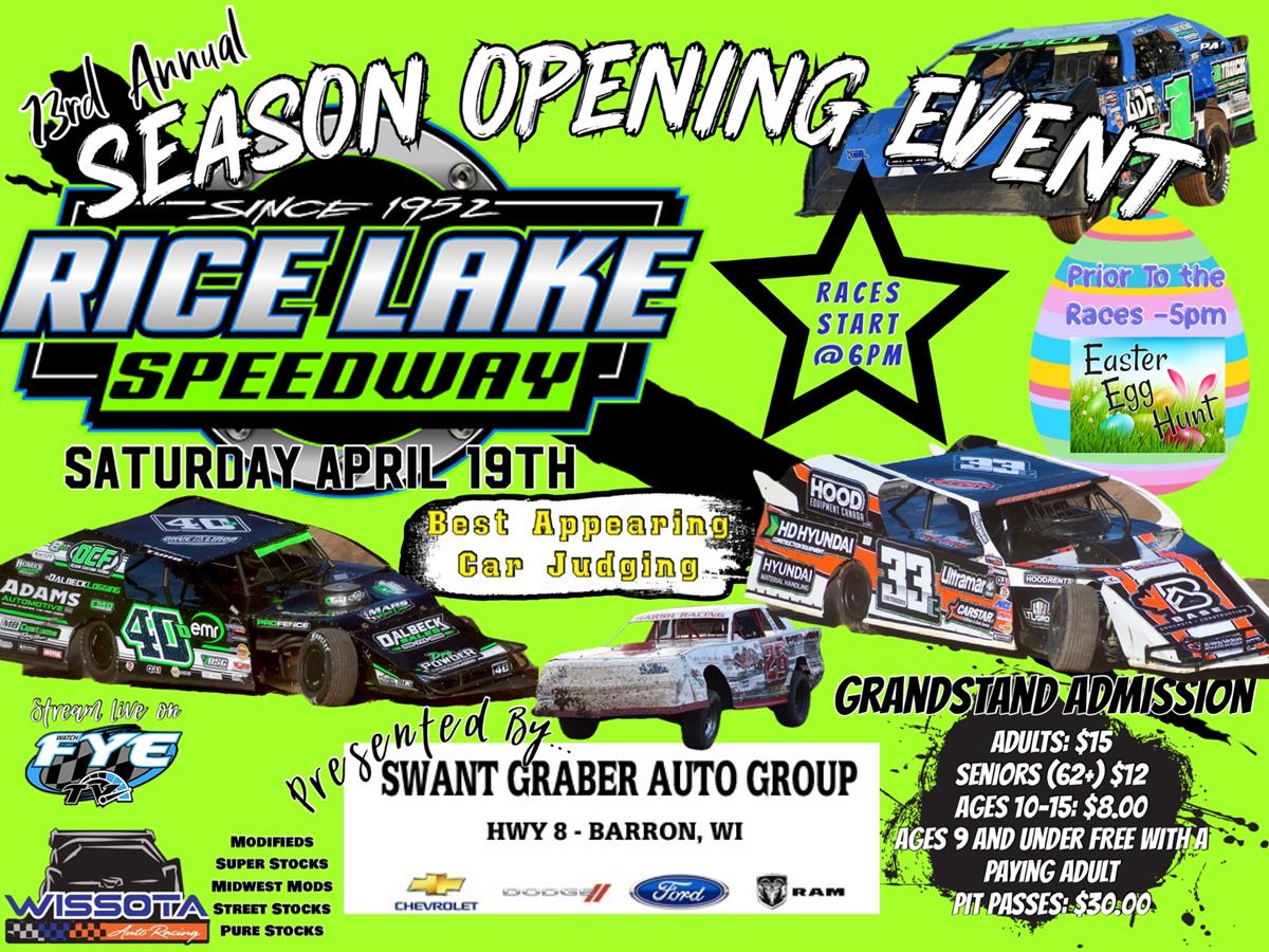 Rice Lake Speedway Opener Countdown Begins