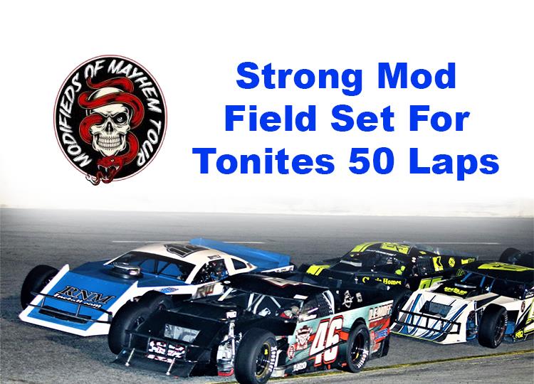 21 Mods Ready for Tonight's 50 lapper.