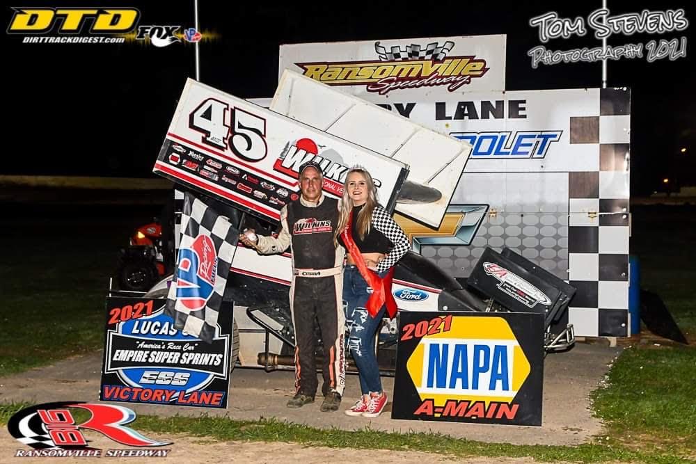Chuck Hebing, Jaren Israel, Derek Wagner, and Rich Conte Win on King of the Hill Night at Ransomville