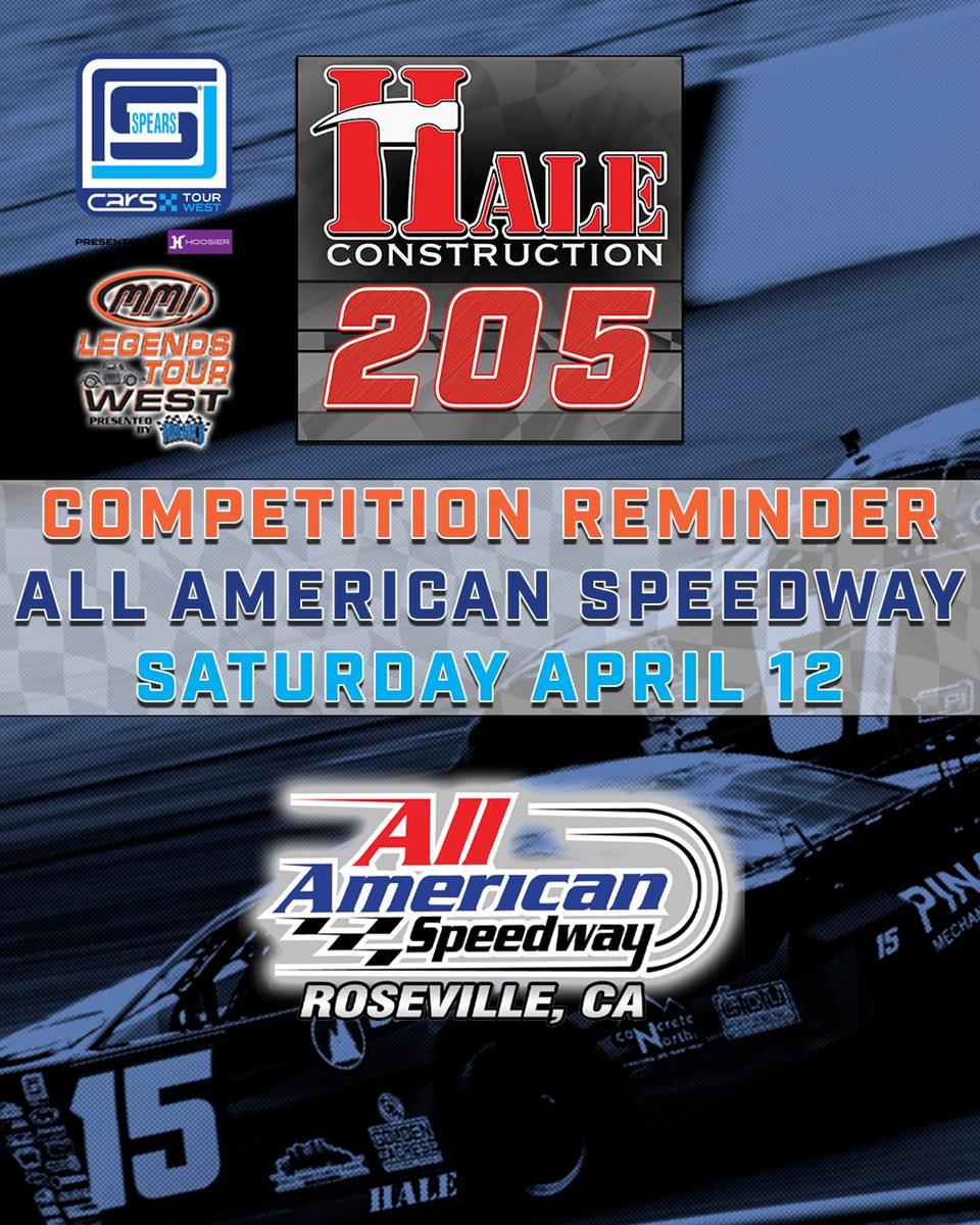 All American Speedway Competitor Parking Map for April 12