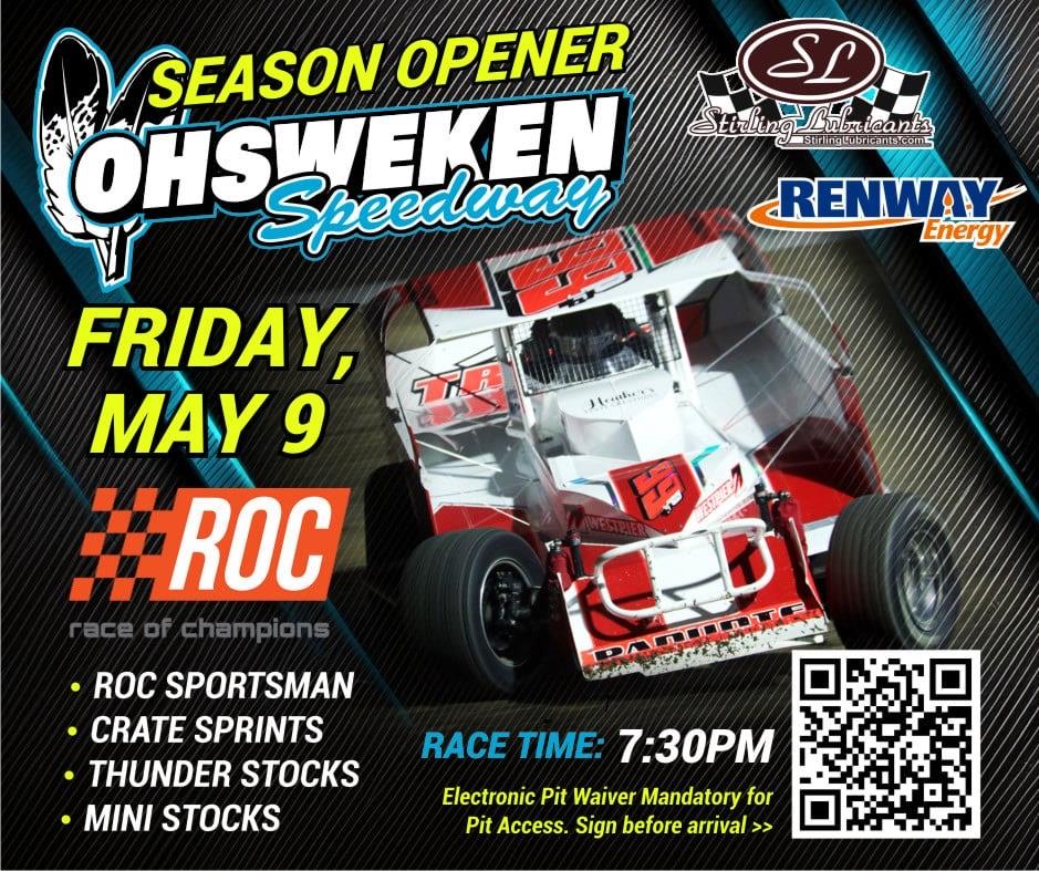 RACE OF CHAMPIONS DIRT 602 SPORTSMAN MODIFIED SERIES TO OPEN 2025 SEASON AT OHSWEKEN SPEEDWAY FRIDAY, MAY 9