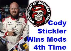Stickler Makes It 4 Wins In A Row in Mods.