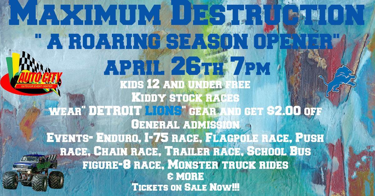 Season Opener April 19th has been Postponed to April 26th