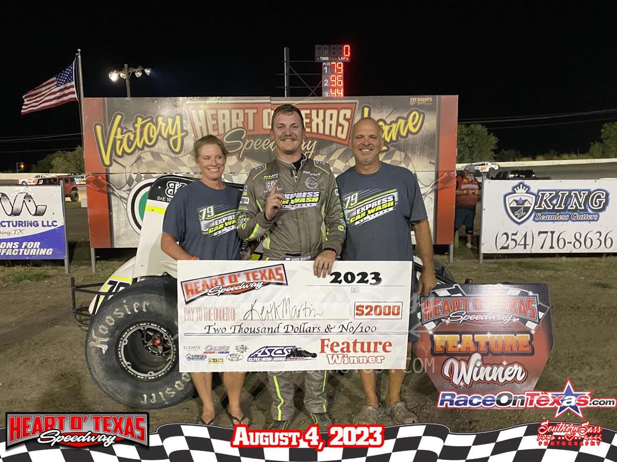 Keith Martin Finds ASCS Elite Non-Wing Win At Heart O&#39; Texas Speedway