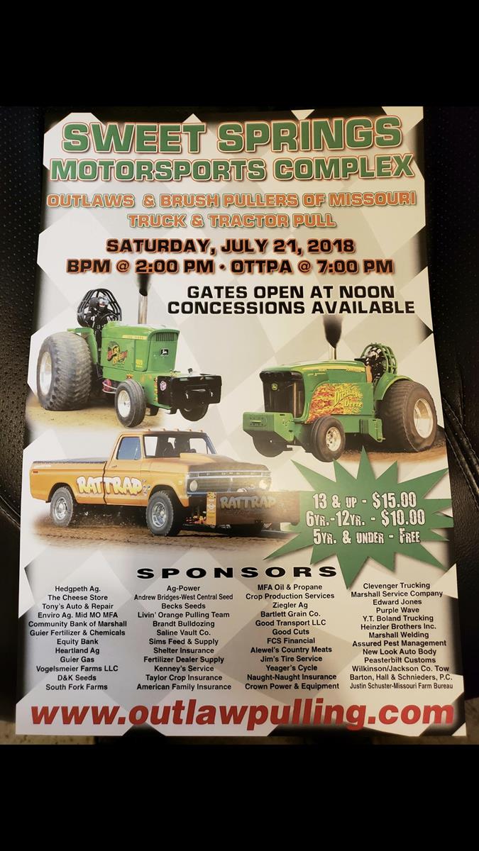 Free Entry to the Tractor Pull this Saturday
