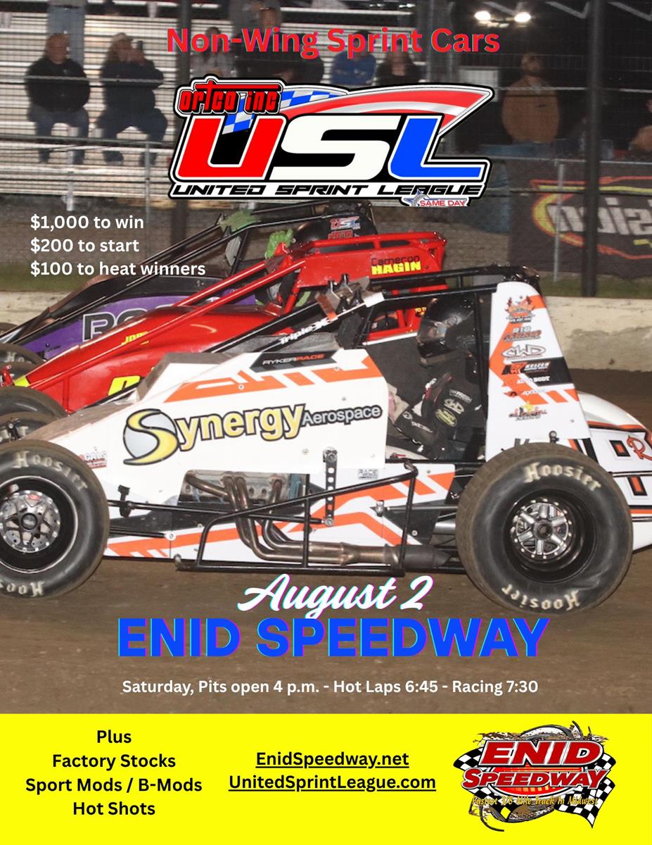 Valuable USL points on the line at Enid Speedway Saturday