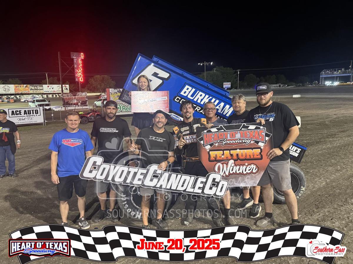 Cody Gardner Earns Checkers at HOT Speedway with POWRi Elite Outlaw Sprints