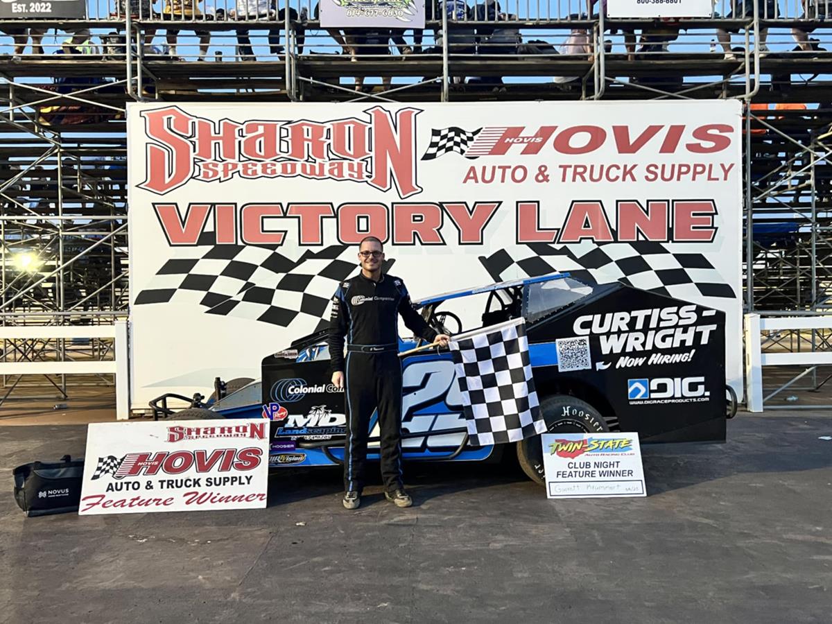 GARRETT KRUMMERT WINS HIS 2ND IN BIG-BLOCK MODS; CAREER 1ST SHARON WINS FOR GALLAGHER (RUSH MODS) & DIETZ (STOCKS); LONGWELL (ECONOS) & KREPPS REPEAT