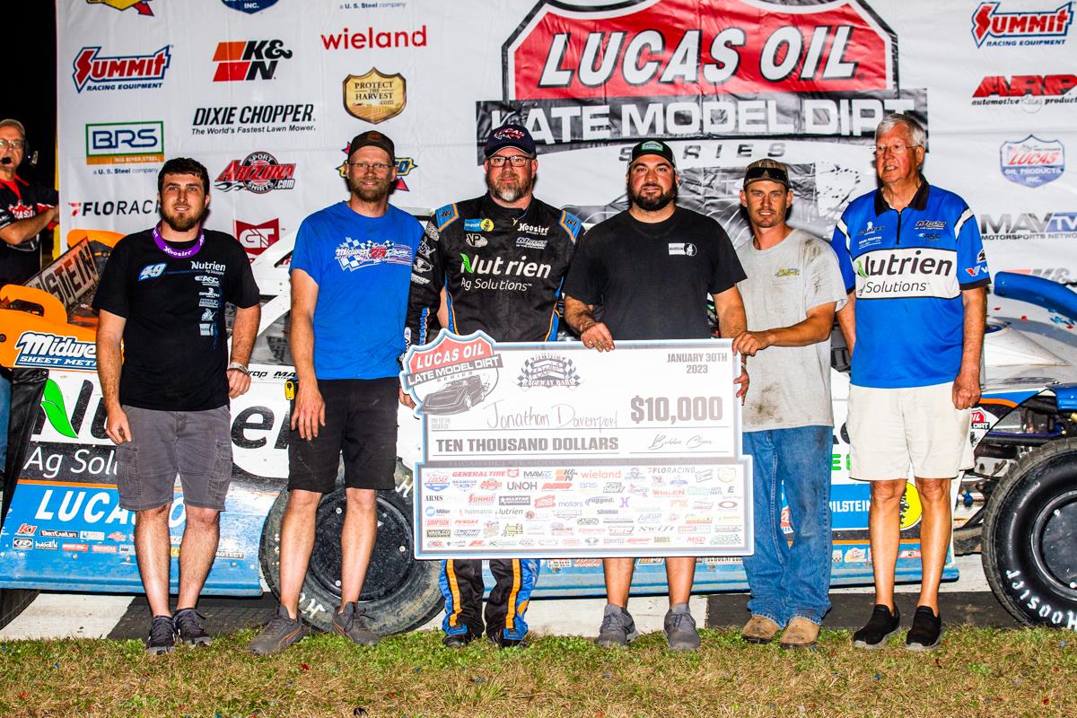 Davenport Collects First Lucas Oil Win of 2023 at Bubba
