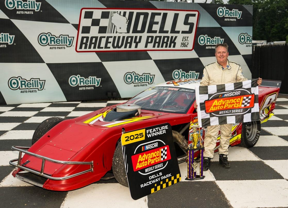 MIKE SANDHOLM SCORES NASCAR REGIONAL MOD WIN AT DRP