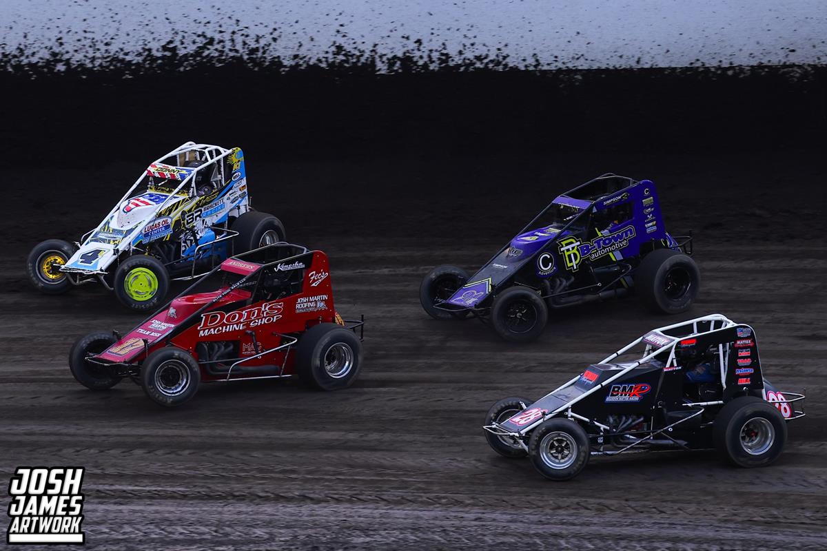 Tri-State Speedway (Haubstadt, IN) – USAC AMSOIL Sprint Car National Championship – Spring Showdown – May 10th, 2025. (Josh James Artwork)