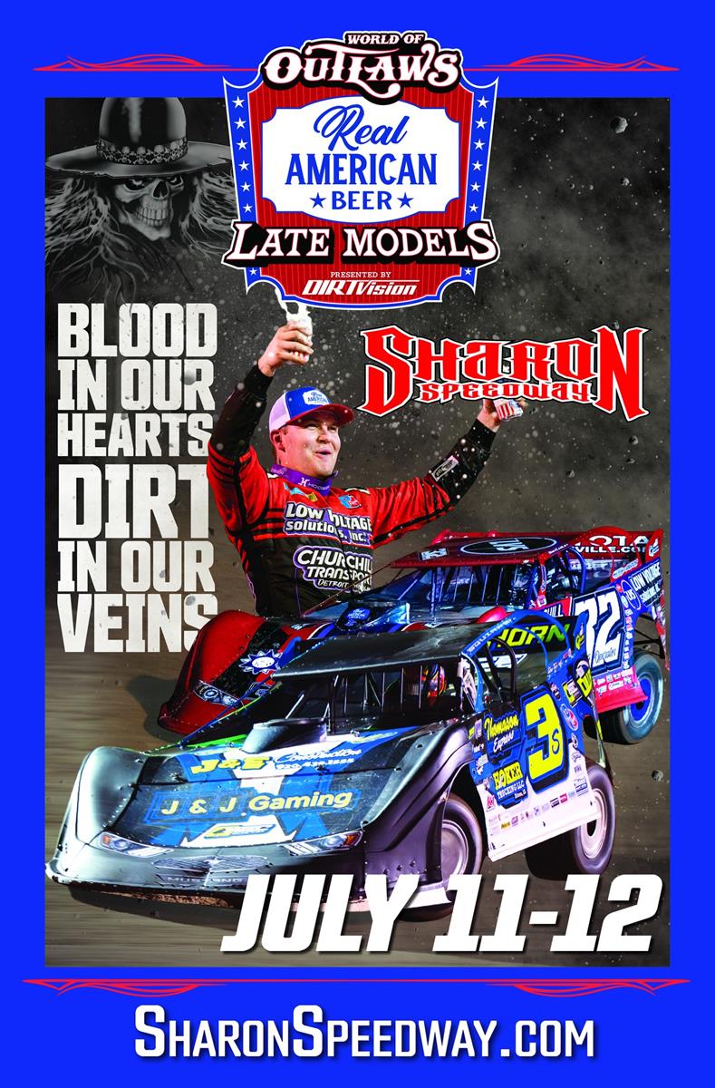 WORLD OF OUTLAWS LATE MODELS TO INVADE SHARON THIS WEEKEND; $12,000 TO-WIN FRIDAY NIGHT & $15,000 SATURDAY NIGHT
