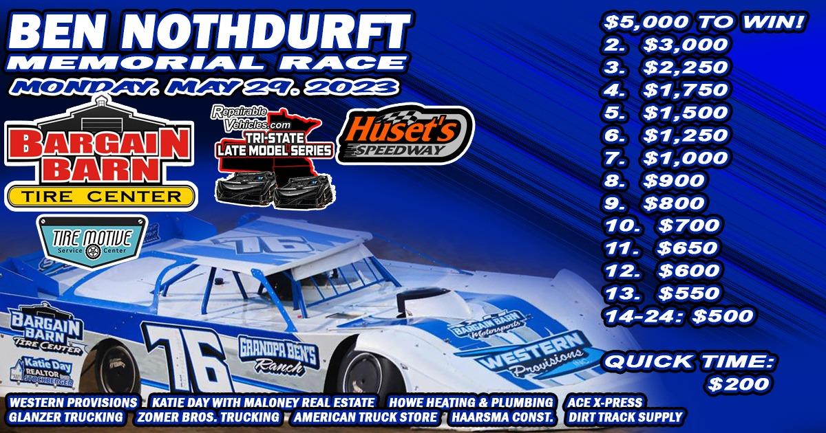Ben Nothdurft Memorial next up for RepairableVehicles.com Tri-State Late Models