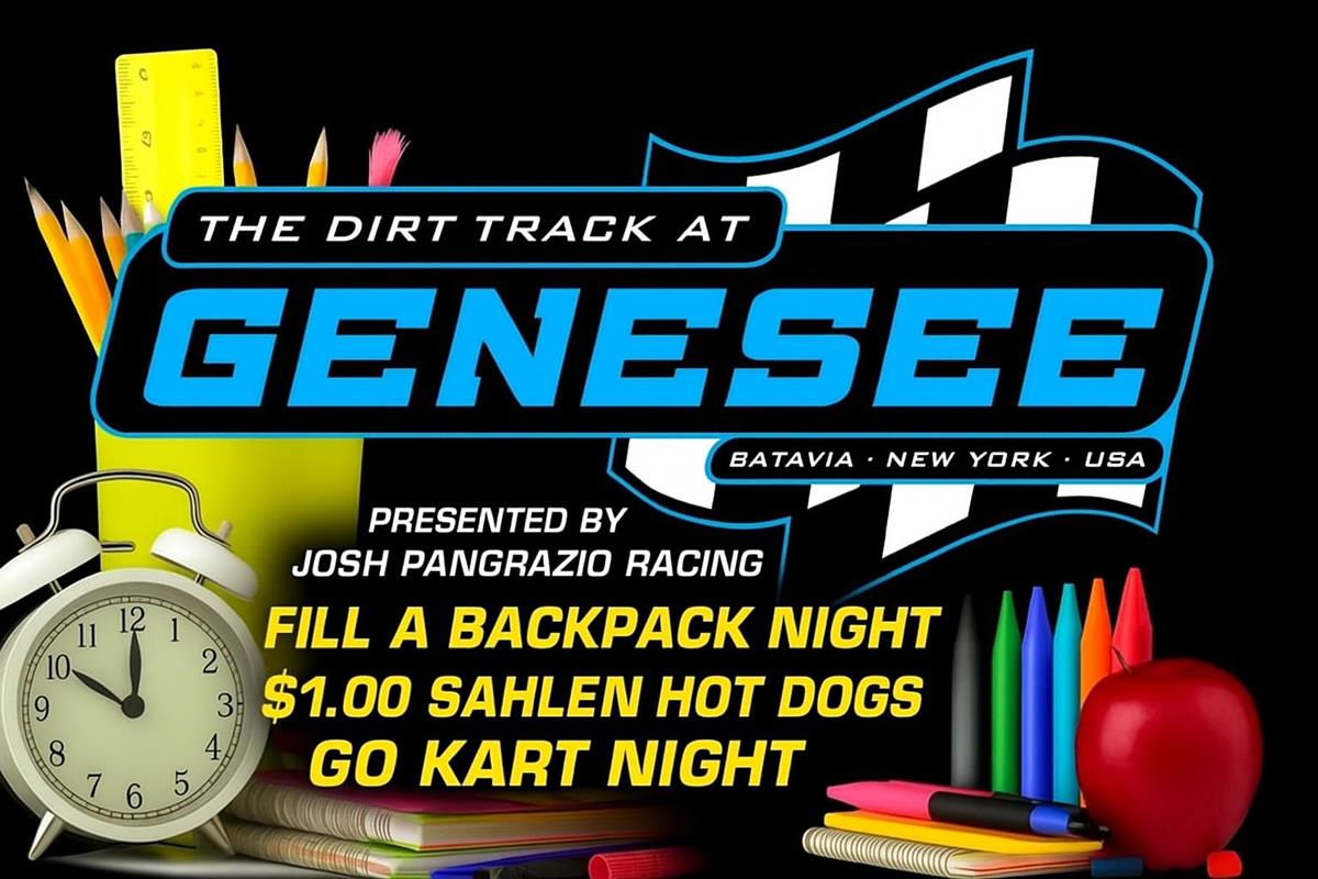 Backpacks, Hot Dogs, and Go Karts Highlight Saturday Night at The Dirt Track at Genesee!