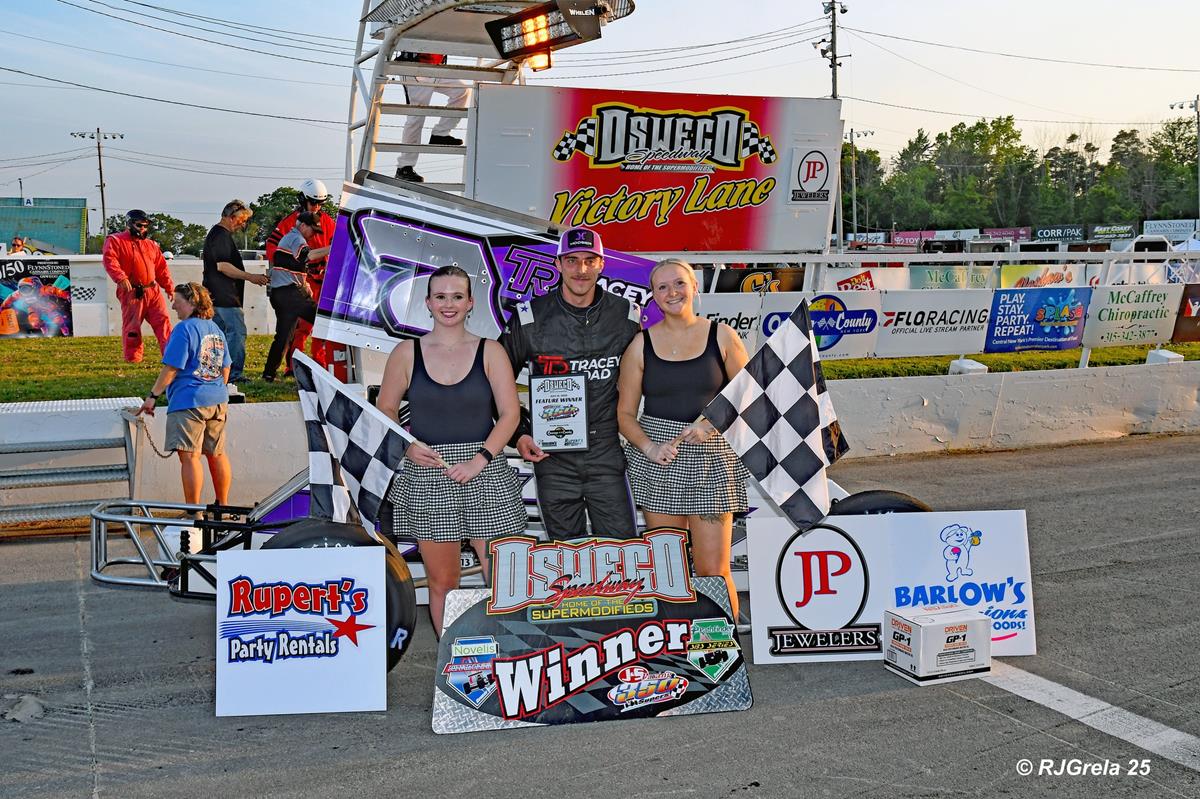 Brendan Young Breaks Through for First Career Win in Oswego County Tourism 350 Super Feature