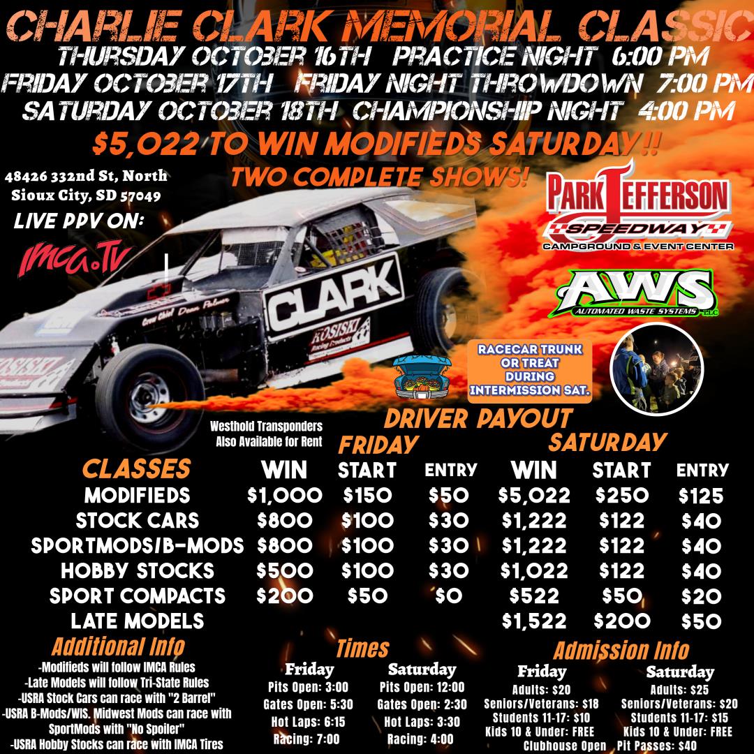 Final Weekend of the Year Friday and Saturday (Plus Trunk or Treat) at Park Jefferson!
