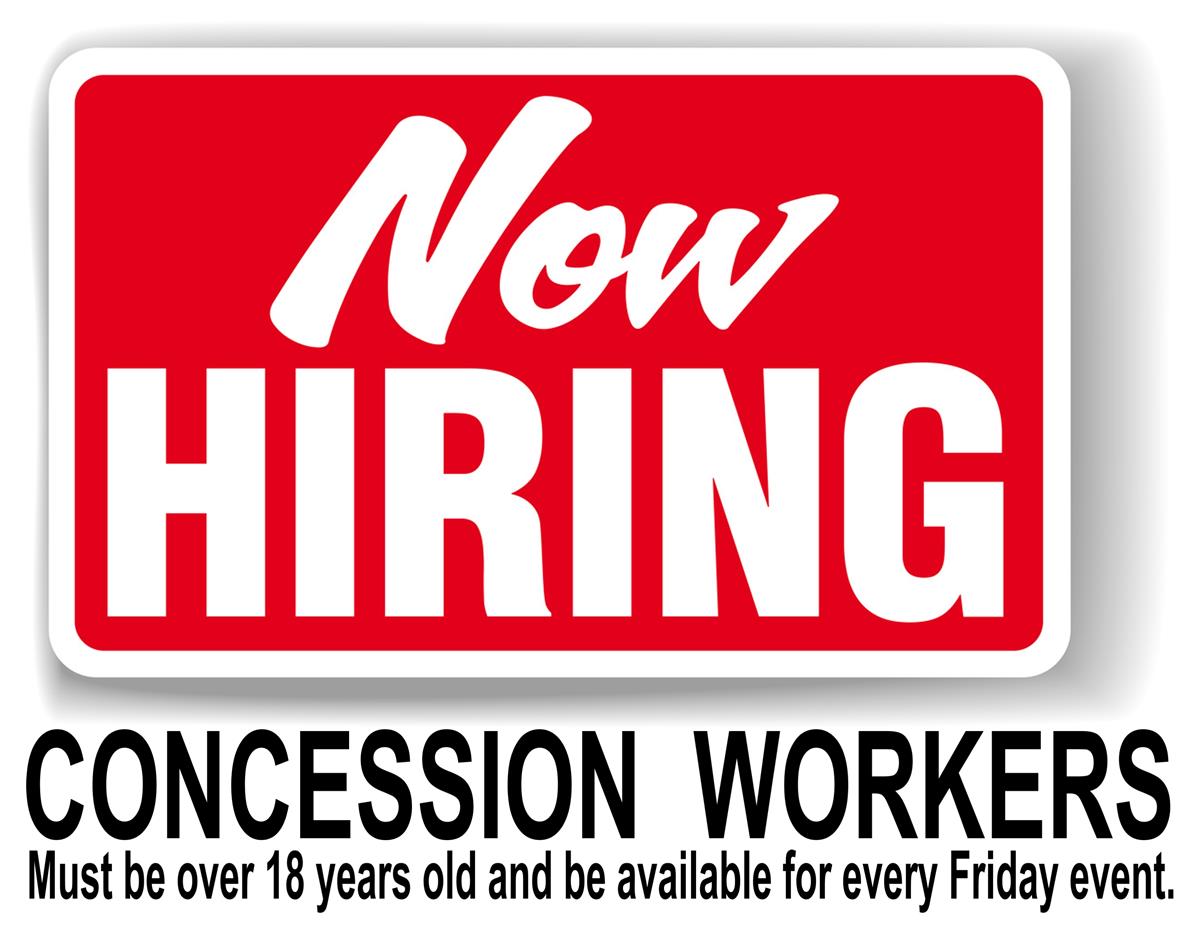 NOW HIRING Concessions Workers