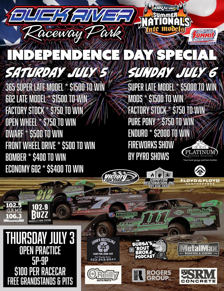 Independence Day Special at Duck featuring the Summer Nationals Hell Tour