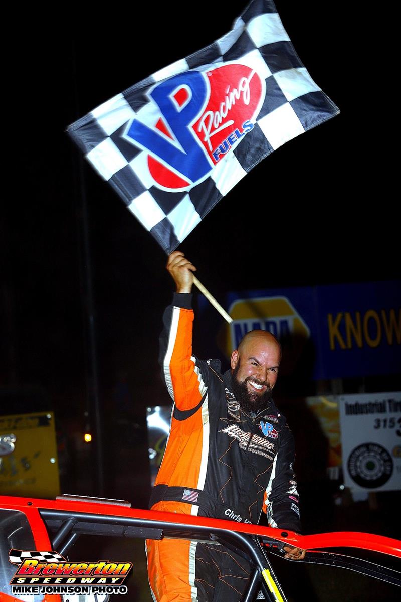 Chris Hile Wins Exciting Brewerton Speedway Modified Feature Duel with Jackson Gill and Retakes the Point Lead