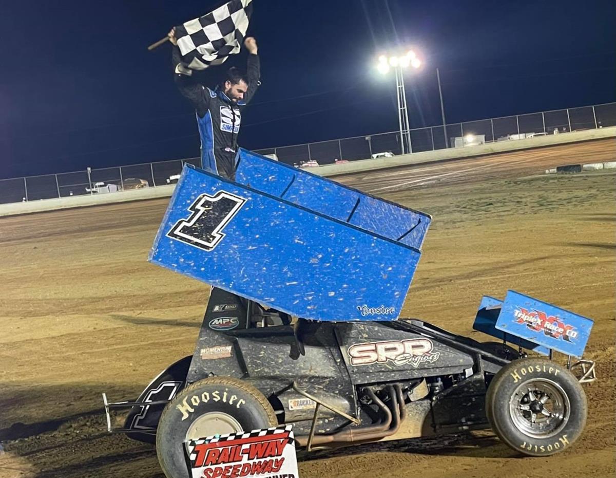 Cody Phillips Wins First 358 Sprint Car Feature at Trail-Way