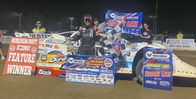 Devin Moran topped the Jim Dunn Memorial at Muskingum County Speedway on Saturday, September 13.