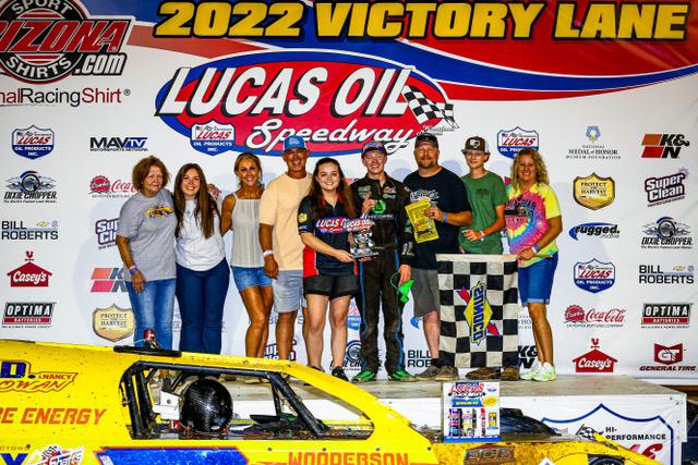 Lucas Oil Speedway Champions Spotlight: Young McCowan celebrates in memory of Grandpa with Late Model plans next