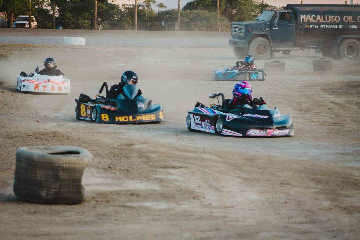 Barry and Anstett Cash In on Redemption at Genesee Kartway