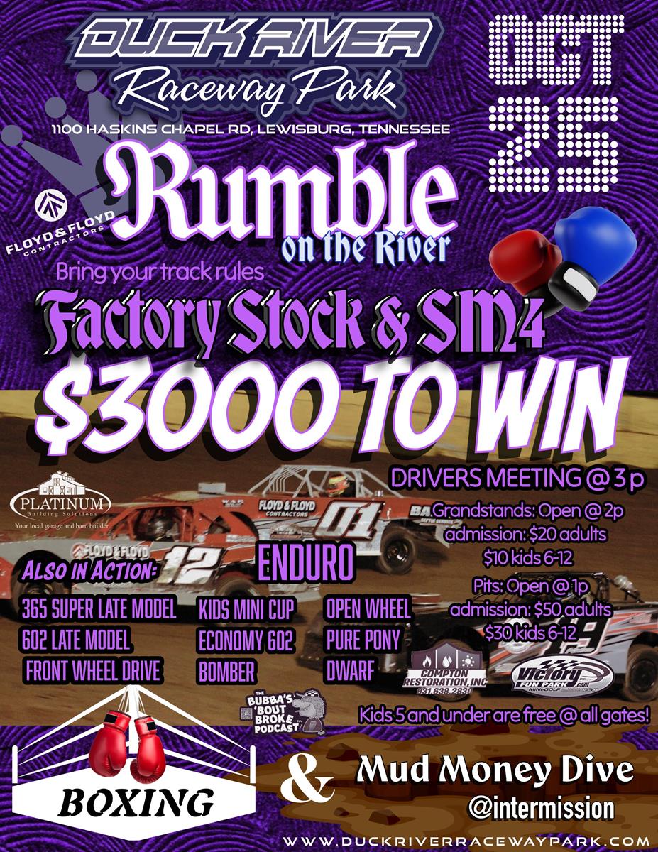 Duck River Raceway Park Gears Up for The Rumble on the River