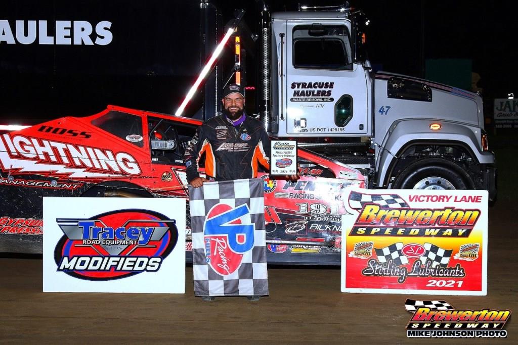 Chris Hile Rumbles to His Second Brewerton Speedway Modified Win This Season