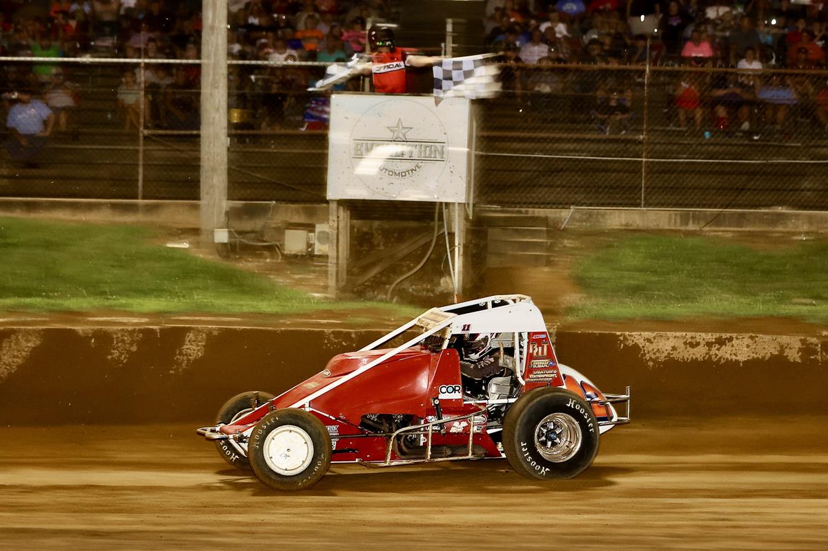 Robert Ballou Gets It Done In Traffic To Take The Checkers At LPS