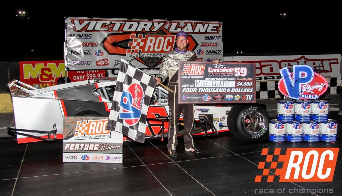“SPEEDY” MIKE LEATY GOES BACK-TO-BACK FOR THE FIRST TIME IN HIS CAREER ON THE RACE OF CHAMPIONS MODIFIED SERIES WITH LANCASTER MOTORPLEX VICTORY