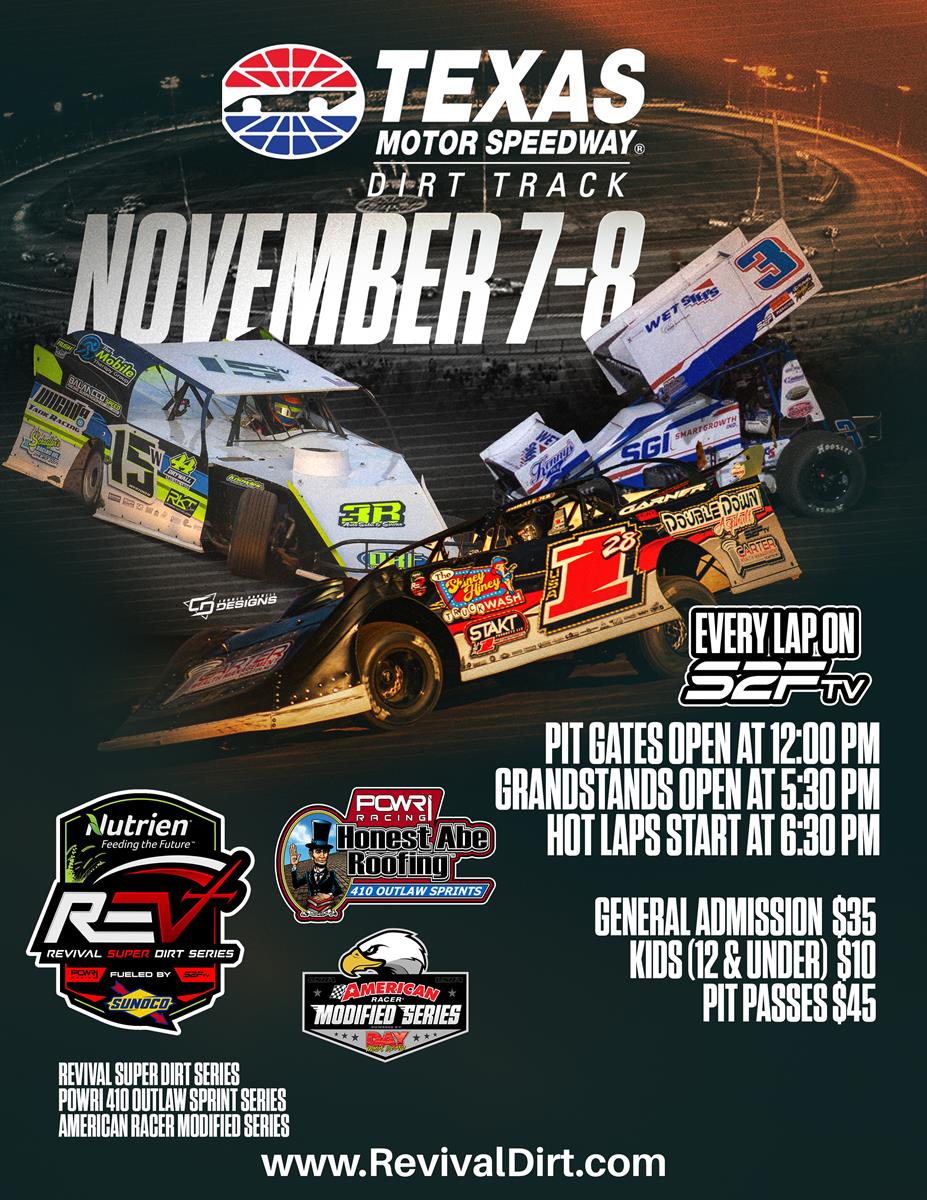 REVIVAL HEADED TO TEXAS FOR CHAMPIONSHIP WEEKEND