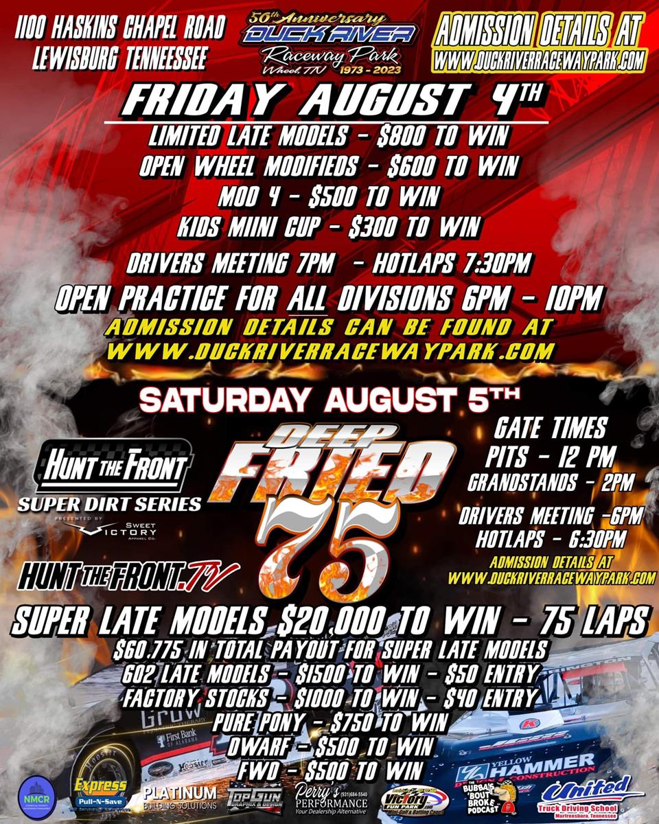 DEEP FRIED 75 with the Hunt the Front Super Dirt Series is here!