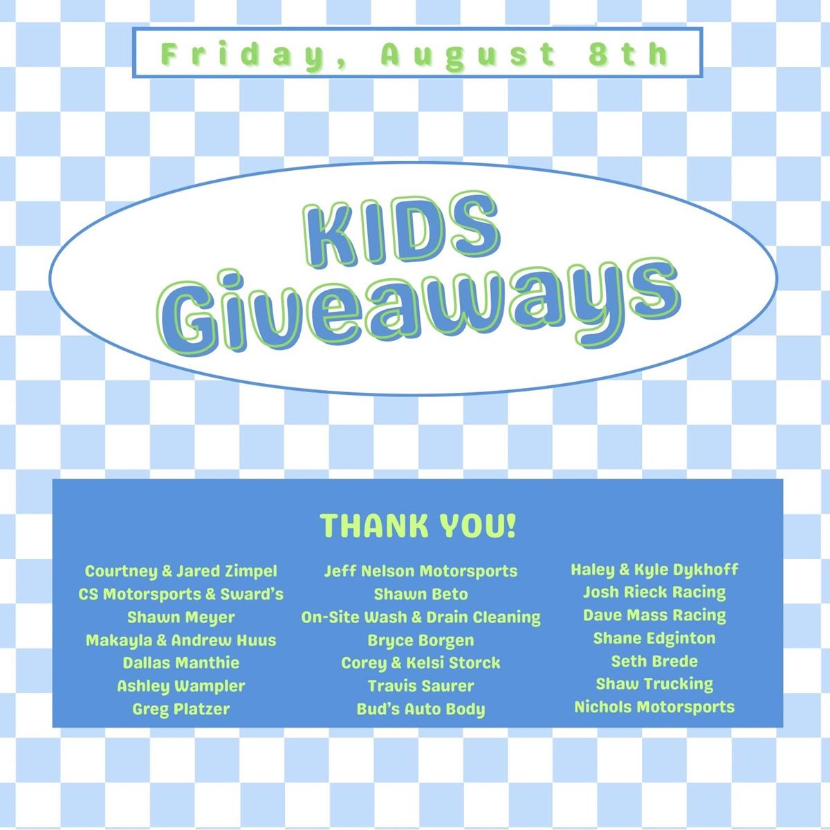 Friday August 8- Kids Back to School Backpack Giveaway + Kids Prize Giveaway