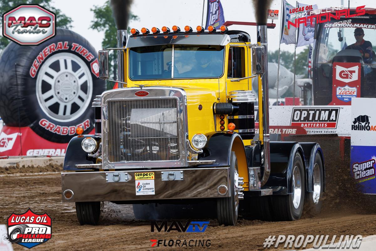 Pro Pulling League - Champion Spotlight: The MAC Trailer Hot Rod Semi class  was a battle between two competitors for 2018 with Ryan Debroux and the  Playin' With Fire Kenworth and the